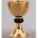Chalice "St. Patrick" & 6-1/2" Bowl Paten Gold Plated