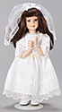 First Communion Doll&#44; Brunette