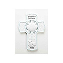 Baptism Cross &quot;Baptized in Christ&quot; Resin/Stone