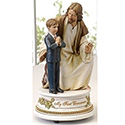 First Communion Musical Figurine Boy 62308