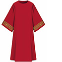 Dalmatic Assisi Red with Sleeve Trim 707012