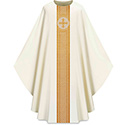 Chasuble Assisi with Woven Band White 701041