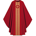 Chasuble Assisi with Woven Band Red 701042
