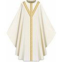 Chasuble Assisi with Woven Band White 701051