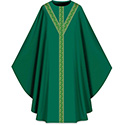 Chasuble Assisi with Woven Band Green 701053