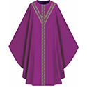 Chasuble Assisi with Woven Band Purple 701054