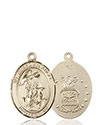 14kt Gold Guardian Angel Air Force Medal 8118-1
