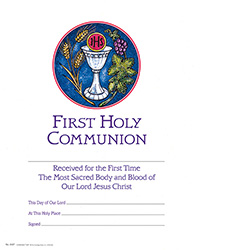 Certificate First Holy Communion 8427