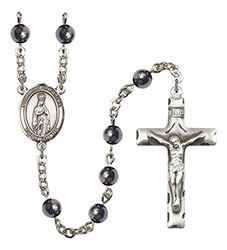 O/L of Fatima 6mm Hematite Rosary R6002S-8205
