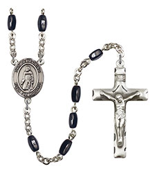 San Peregrino 8x5mm Black Onyx Rosary R6005S-8088SP