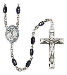 St. Mary Magdalene of Canossa 8x5mm Black Onyx Rosary R6005S-8429