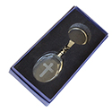 Tabernacle Key Ring Oval Crystal