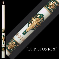 Eximious&#174; Hand Crafted &quot;Christus Rex&#153;&quot; Paschal Candle