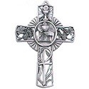 First Communion Pewter Cross JC&#45;9452_E