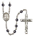 O/L of Perpetual Help 6mm Hematite Rosary R6002S-8222
