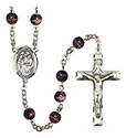 Holy Family 7mm Brown Rosary R6004S-8218