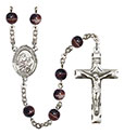 St. Bernard of Montjoux 7mm Brown Rosary R6004S-8264