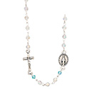 Necklace Rosary with Crystal Cut Beads SR3963