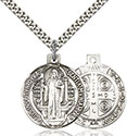 Sterling St. Benedict Pendant 0027B