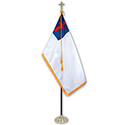 Christian Flag Presidential Indoor Display Sets Durawavez&#174;