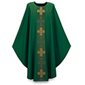 Chasuble Dark Green Dupion Orphrey Missa 2936