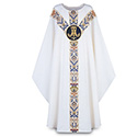 Chasuble Regina with Hand Embroidered Emblem 3361