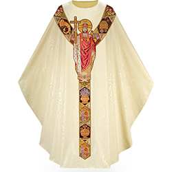 Chasuble Moir&#233; Christ the King 5030