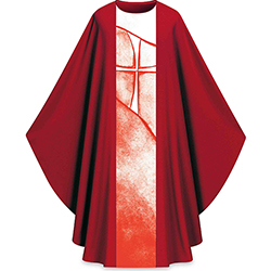 Chasuble &quot;Lumen Fidei&quot; Red 5159