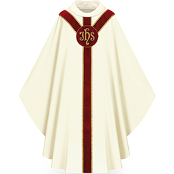 Chasuble White/Red 5179