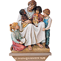 Relief Jesus Welcomes the Little Children Fiberglass 100/39