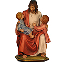 Statue Jesus Seated with Two Children 100/42