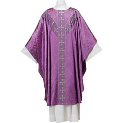 Chasuble Tudor Rose Purple 101&#45;0182