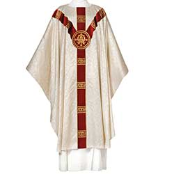 Chasuble Alpha Omega White 101&#45;0920