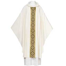 Chasuble Saxony White&#47;Black 102&#45;0215