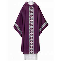 Chasuble Purple&#47;Silver AH&#45;1371