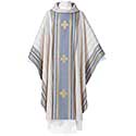 Chasuble Baltimore White&#47;Blue&#47;Gold 4126