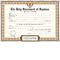Certificate Baptism Pad of 50 1042