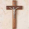 Crucifix 7-1/2&quot; Walnut Salerni 17/316