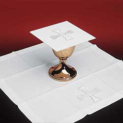 European Mass Linens Embroidered Cross 2196