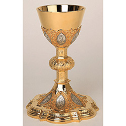 Chalice &quot;The Apostles&quot; &amp; 6-1/4&quot; Scale Paten