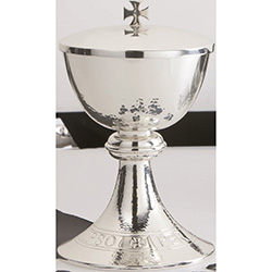 Ciborium Silver Plated Hammered 2496