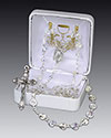 Crystal Heart Rosary 41929