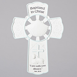 Baptism Wall Cross 42698