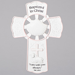 Baptism Wall Cross 42699