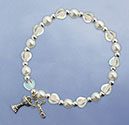 Stretch Bracelet Heart Crystal 45270/CR