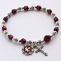 Confirmation Shadow Bead Rosary Bracelet  45806