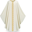 Chasuble Ecru &#40;Off-White&#41; Pius with Orphrey 5184