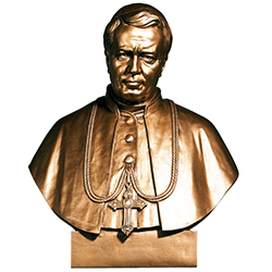 St&#46; Pius X Bust Fiberglass Bronze 582&#47;A