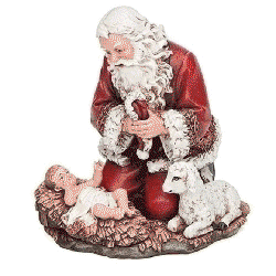 Kneeling Santa 5&#34; 633312