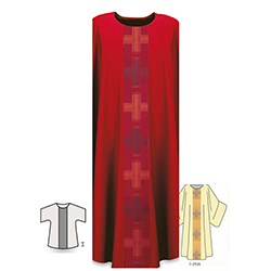 Dalmatic Missa Red 7-2936